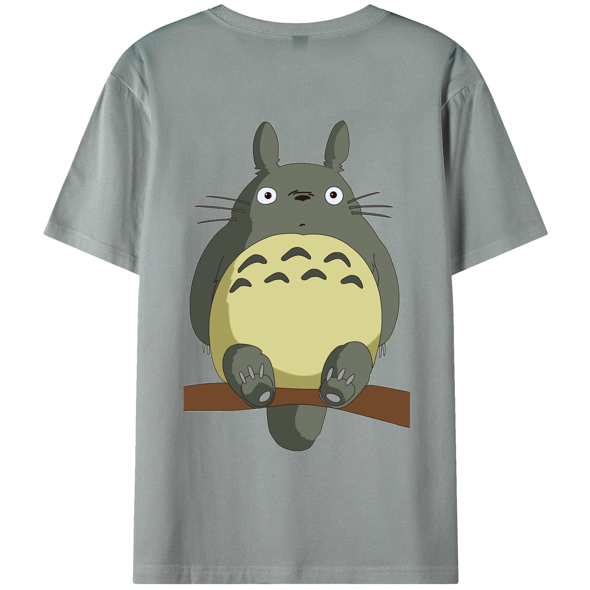 （画像用） となりのトトロ 草壁メイ 草壁サツキ My Neighbor Totoro Satsuki Kusakabe Mei Kusakabe 綿100％ メンズ半袖Tシャツ（バックプリント） 通気性